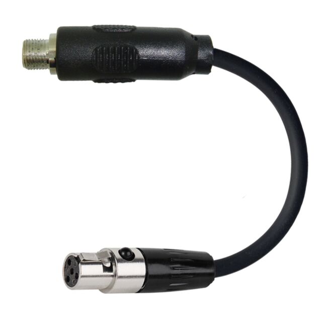 Sennheiser 3.5mm Locking Jack To Shure TA4F 4 Pin Mini XLR Microphone Adapter Sennheiser 3.5mm Locking Jack To Shure TA4F 4 Pin Mini XLR Microphone Adapter