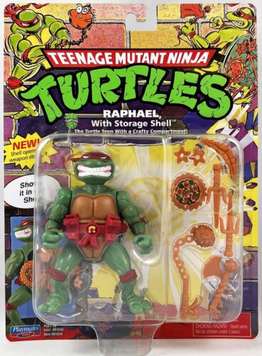 TMNT Tortues Ninja (Classic Mutants) - Playmates - Raphael with Storage Shell - Afbeelding 1 van 2