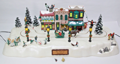 The Magic Of Mainstreet Trendmasters Lighted Animated Christmas Village No Music - Picture 2 of 13