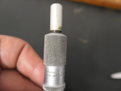 VINTAGE SCHERR TUMICO D-5-6 DEPTH TUBULAR MICROMETER GAGE w/ 5 Rods READ - Picture 4 of 11