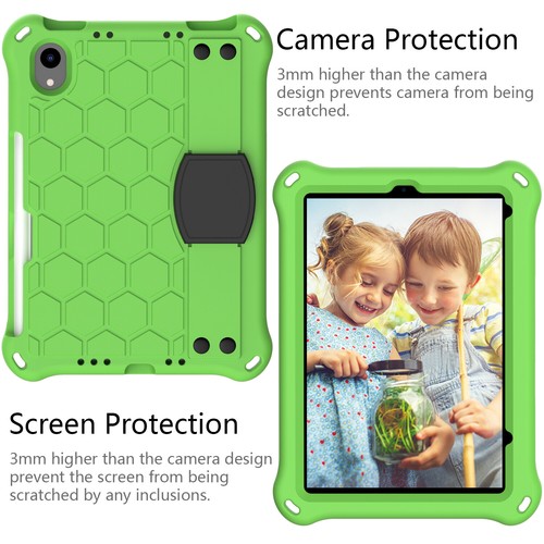 Shockproof Rubber Case Stand Shoulder Strap Cover for iPad 10th 9th Gen mini 6 - Picture 32 of 66
