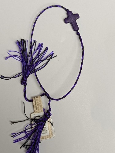THREADS of FAITH Adjustable Cross Bracelets - Display + 72 Asst COLOR Bracelets - Picture 7 of 12