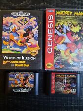 Mickey World Of Illusion Mickey Mania Disney Bundle Sega Genesis *READ DESCRIPT*