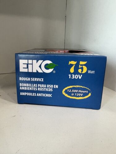 *NEW* EiKO 75 Watt 130 V Rough Service Bulbs - Includes 2 Bulbs. 75A/RS (C14B) - Picture 5 of 6