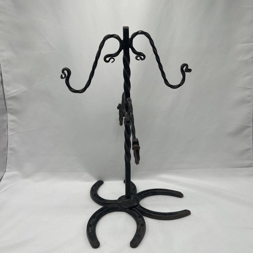 Metal Horseshoe Coffee Mug Tree Rustic Farmhouse - Picture 2 of 5