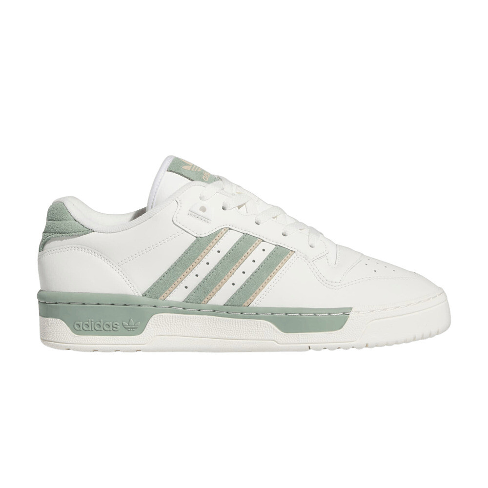 мужская обувь adidas Rivalry Low Белая серебристо-зеленая IG6309