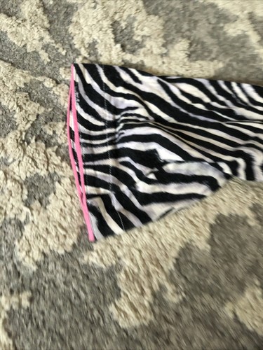 Ann Klein Women’s Black Pink Zebra 2 Piece Pajama Set Pants Button Shirt Large - Picture 7 of 7