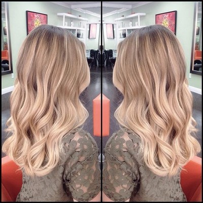 100 Real Human Hair Wigs Virgin Long Ombre Ash Blonde Lace Front