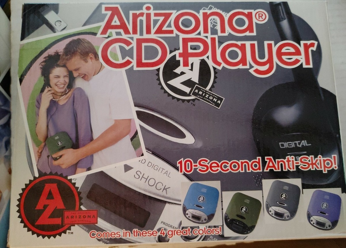Arizona CD Player Compact Poratable Purple 10 Sec. Anti Skip