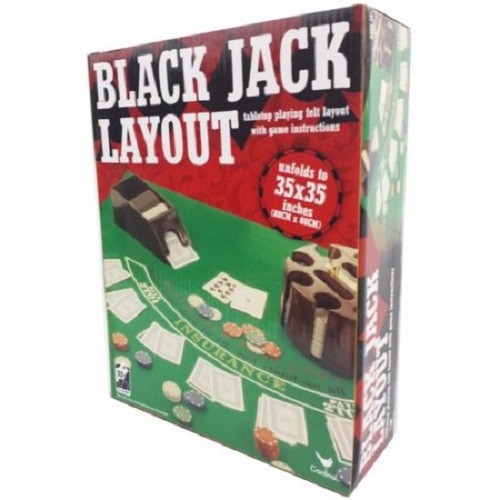Cardinal Games Black Jack Layout Felt Mat with Game Instructions (22580) **NEW** - Picture 7 of 7