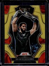 2023 Panini Select UFC Islam Makhachev Gold /10 #182