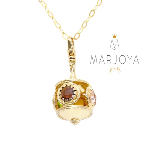Collana lunga con charms,quarzi multicolor in argento 925,dorato,70-80-90-100cm - Foto 64 di 114