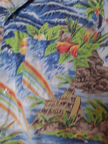 Polo Ralph Lauren Vintage HAWAIIAN FLORAL Shirt Boys Size 20 Mens XS Cotton RARE - Picture 4 of 7