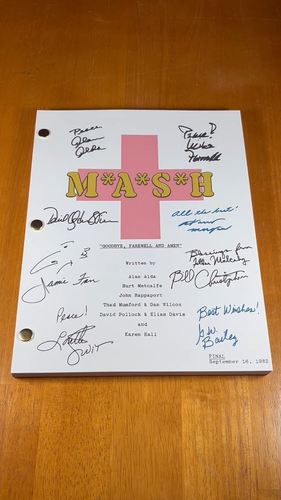 MASH Series Finale Script Signed- Autograph Reprints- 131 PAGES- M*A*S*H Script - Video 1 of 1