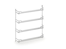 Naber | Gewürzbord chrom 1 | Gewürzbord | 4x6 Dosen | H 425 | B 375 | T 66 