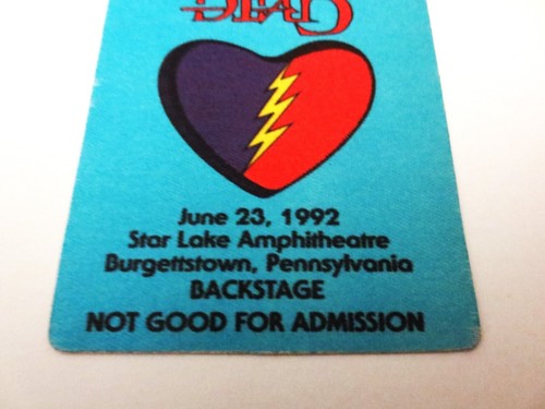 Grateful Dead Backstage Pass Pennsylvania Star Lake 23.06.92 23.06.1992 Love Heart - Bild 19 von 21
