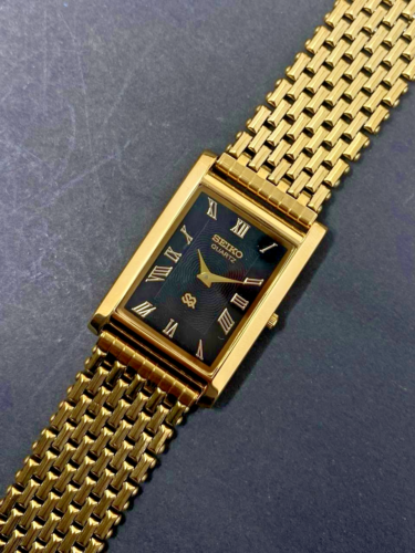 RARE Seiko Slim GOLD Quartz Gentlemen's Wrist Watch - FREE SHIPPING - Picture 3 of 9