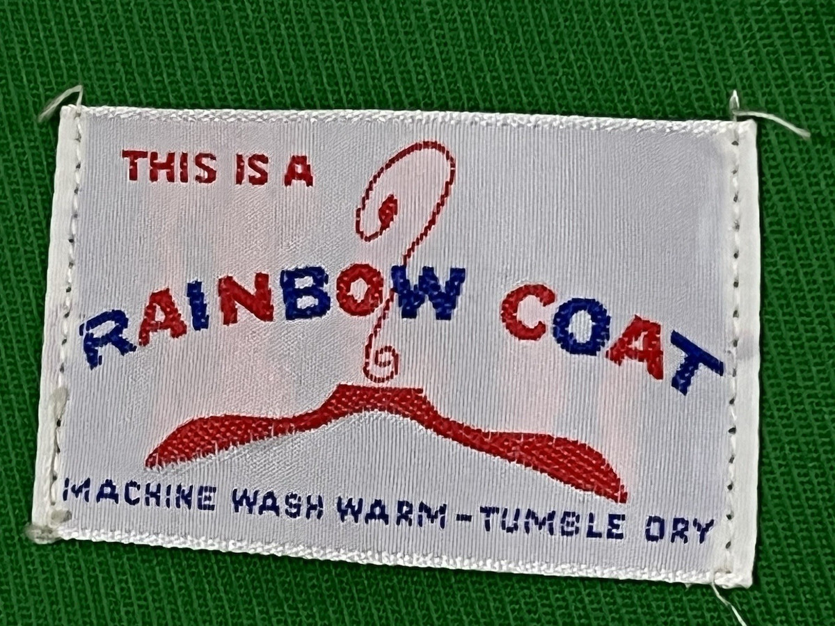 Vintage 1970's Young Ladies Kelly Green Coat w/ Jumper by Rainbow Coat View 3