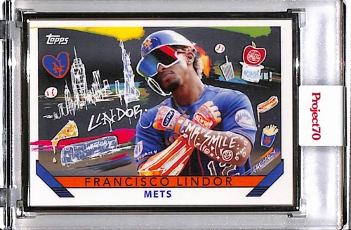 2021 TOPPS PROJECT 70 #801 FRANCISCO LINDOR - GREGORY SIFF AP SILVER FRAME 02/51