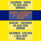 Camisetas de fútbol de selecciones nacionales de colombia