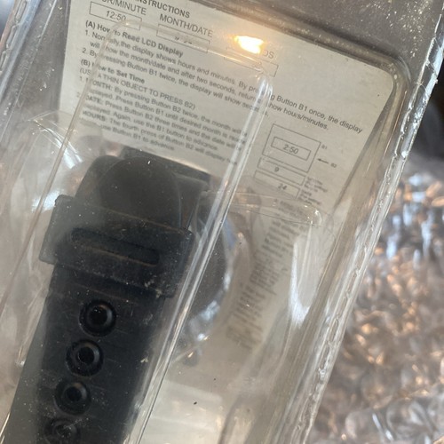 Vintage LCD Sportuhr in ungeöffneter Originalverpackung - Bild 3 von 3