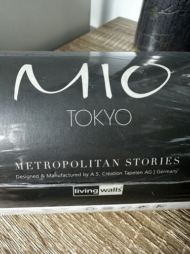 x3 Rolls Mio Tokyo Metropolitan Stories Black Floral Vinyl Decorating Wallpaper - Picture 4 of 7