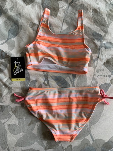 Girls' Striped Midkini Set - Art Class™ Size XS 4/5 - Picture 5 of 5