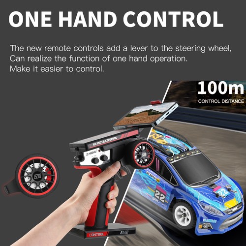 Wltoys 284010 Mini 1/28 RC Rally Car RC Drift Car 30km/h 4WD 2.4G Remote I9K7 - Picture 4 of 12