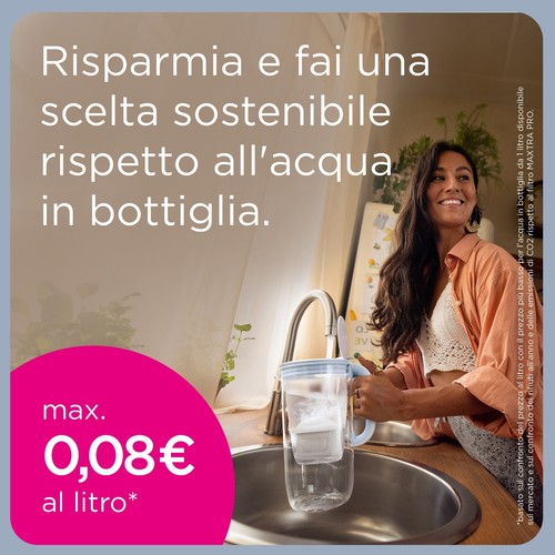 BRITA Caraffa filtrante Marella Grafite (2.4L) incl. 6x BRITA filtri MAXTRA PRO - Foto 4 di 9