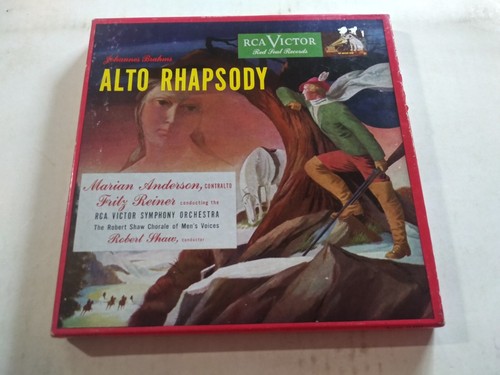 Fritz Reiner Brahms: Alto Rhapsody VG++ Red Vinyl 2x7 45RPM RCA Record Box 1951 - Picture 1 of 6