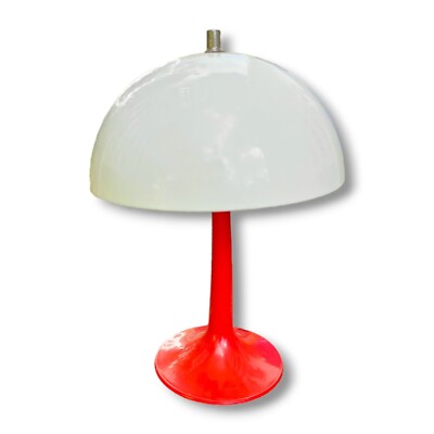 米国ビンテージレビトン ミッドセンチュリー レッドマッシュルーム テーブルランプ Vintage MCM Leviton Iconic Retro Red Mushroom Atomic