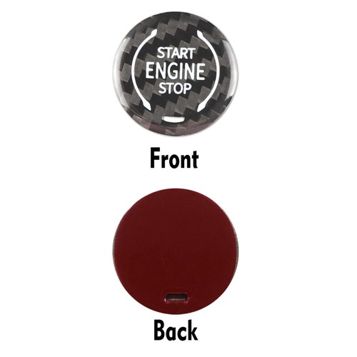 Black Carbon Start Engine Stop Button Sticker For Corvette C8 Z51 Stingray Coupe - Foto 5 di 8