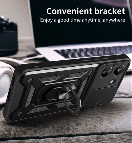 Funda Para Xiaomi Redmi 13C / POCO C65, Anillo ARMADURA Soporte Antigolpes Teléfono Cubierta - Imagen 8 de 14