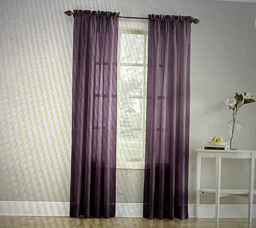 No 918 Lichtenberg Brand Erica Single Curtain Panel  51" x 84" Lavender Purple - Bild 5 von 5