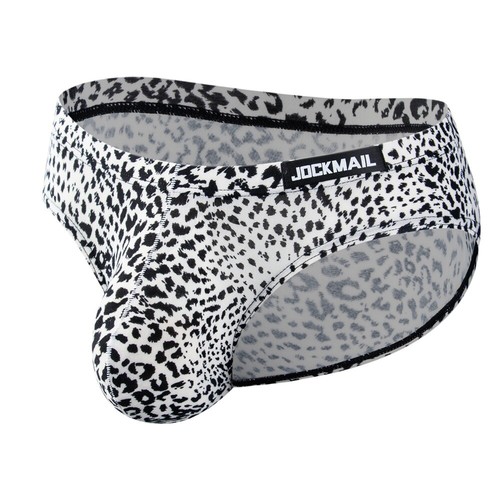 JOCKMAIL Brand Men's Sexy Leopard Briefs Soft Pouch U Convex Underwear - Picture 5 of 9