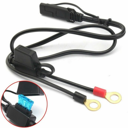 12 Volt Motorcycle Quick Connect Fused Ring Terminal Harness A668 - Picture 2 of 11