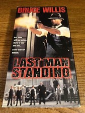 Last Man Standing VHS VCR Video Tape Movie Christopher Walken  Bruce Willis Used