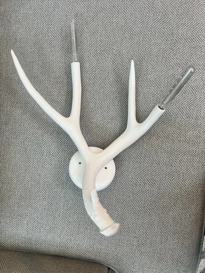 antler wall sconce light By Roll & Hill - Image 4 of 4