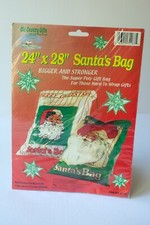 Vintage Santa Claus Poly Gift Bag, 24"x28", Santa's Claus' Bag, New in Packaging
