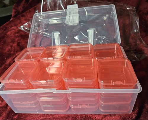 32 compartment organizer storage box 32 removable boxes measure 2"x 2" and " 3/4 - Picture 9 of 9