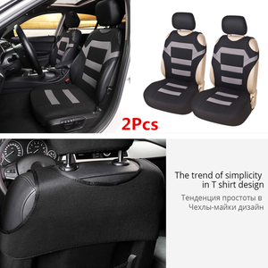 Details About 2pcs Polyester Fabric Car Front Seat Cover Protector For Interior Accessories