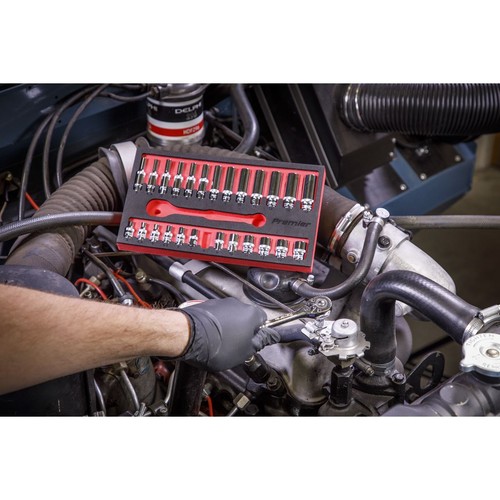 Sealey Ratchet Wrench Socket Set Premier 27pc 1/4"Sq Drive Standard Deep - 第 4/4 張圖片