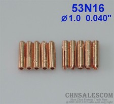 10 pcs 53N16  Short Collets for Tig Welding Torch WP-24  WP-24W  1.0mm 0.040"