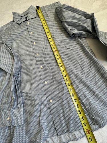 Eton Camicia Contemporanea Uomo 2XL 46/18 Blu Check Manica Lunga Cotone - Foto 11 di 13