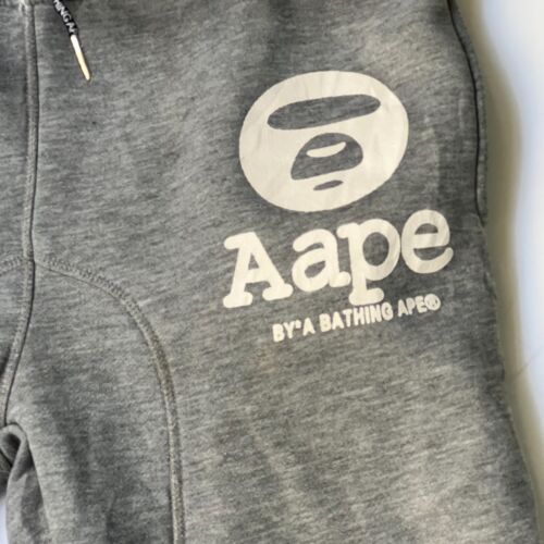 AAPE By A BATHING APE Men's Jogger Pants Camo Pocket Slim Sweatpants Gray Size L - Picture 12 of 19