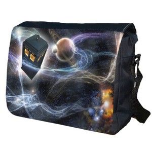 TARDIS Dr Who School College Personalised Shoulder Messenger Bag