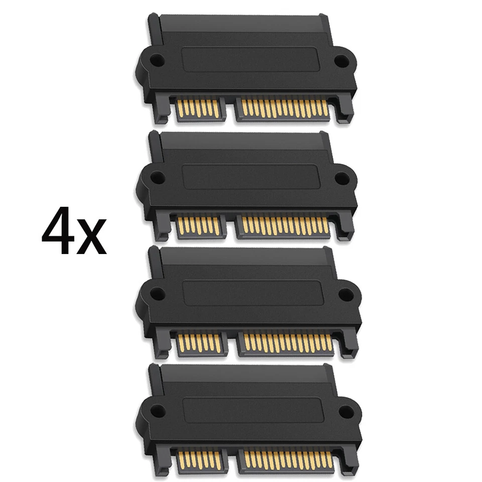 4X SAS to SATA 22-pin Male Converter SFF-8482 Female HDD Hard Drive Raid Adapter - Image 3 of 4