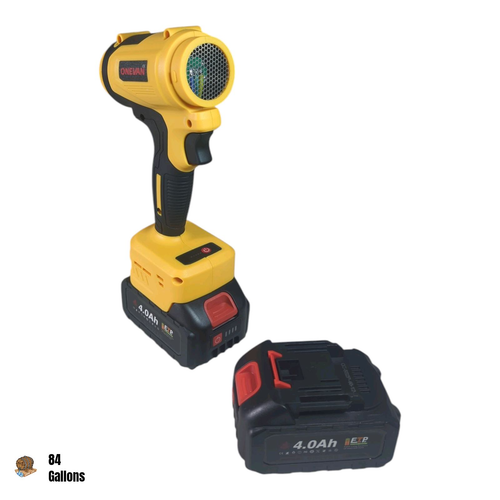 Soffiatore Aria Asciugatrice Auto 21V Turbo Ventilatore Soffiatore Foglie Senza Fili con Batteria 2x4.0Ah - Foto 3 di 15