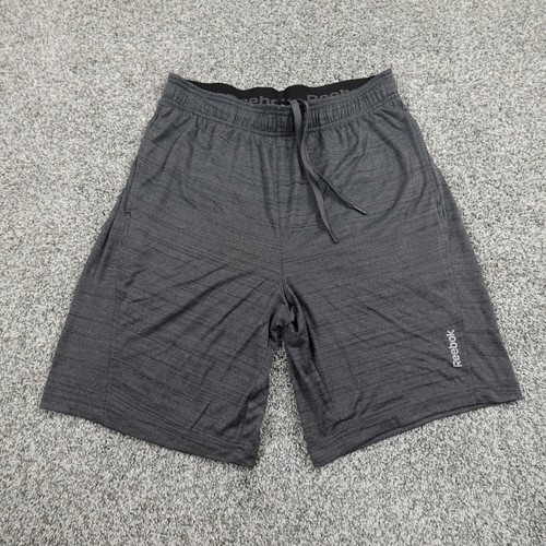 Reebok Shorts Mens Medium Gray Active Athletic Track Gym Run Jog Sports Workout
