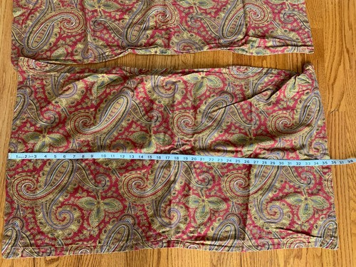 Ralph Lauren Comforter/skirt/2 Shams King Cal Edmonton Paisley Reversible Stripe - Picture 23 of 24
